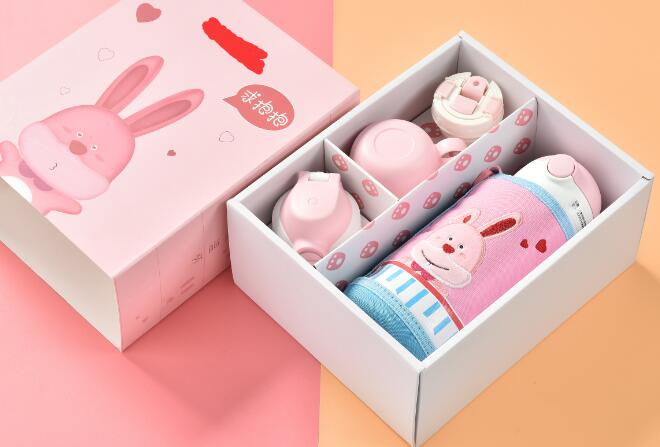 兒童保溫杯二合一套裝 304不銹鋼兒童吸管壺